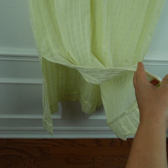 Pomander Place Medium Kaftan Carolina Maxi Dress Butter Yellow Cotton Resort - Picture 9 of 11